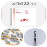 Jet pin 2mm gri+bohrer